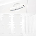 8PCS Waterproof Car Door Handle and Rear View Mirror Scratch Protector Sticker, Transparency Anti-Scratches Cup Protector, Non-Marking Car Door Protector, Universal for Most Car (Transparent)