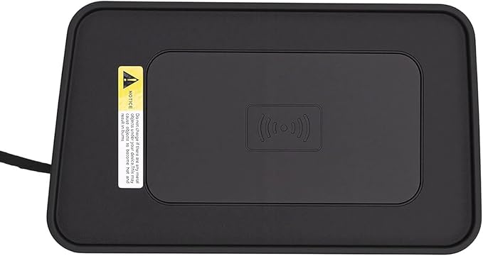 Wireless Charging Pad for Car, Non Slip Silicone Mat with Fast Charging for 2013-2019, Front Center Console Installation, 10W Power