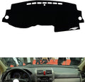 leather dashboard cover Compatible with HONDA CRV 2007-2010，dash cover（black）
