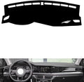 leather dashboard cover Compatible with VW Compatible with Bora 2019-2022，dash cover（black）