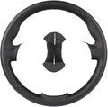 Custom Microfiber Leather Steering Wheel Cover fit for 1998-2005 206, 206 SW, 206 CC - Slip-On Design(A-Black thread)