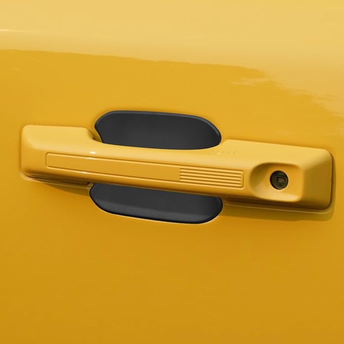 Exterior Door Handle Bowl Cover Compatible for 2021 2022 2023 2024 Ford Bronco Accessories 4 Door Handle Bowl Protector Anti Scratches Matte Black 5 Pcs