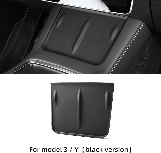 LUCKEASY Interior Accessories for Tesla model3 Model Y Central Control Wireless Charging Silicone pad Anti-Skid pad Model 3 2021（Black）