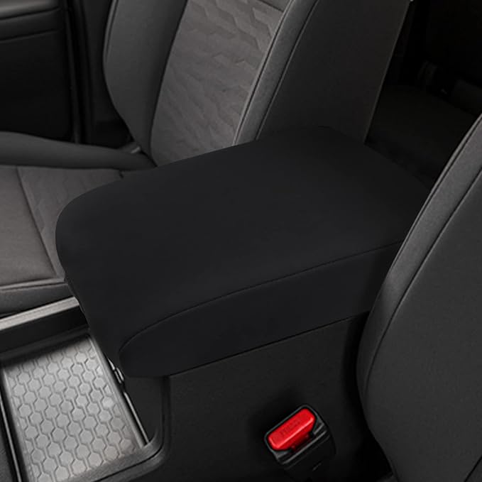 INTGET Car Center Console Cover for 2022 2023 2024 2025 2026 Nissan Frontier Accessories Neoprene Armrest Cover Middle Console Cover Center Console Lid Protector Replacement (Neoprene)