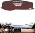 Leather Dashboard Cover Compatible with LR Range Rover Velar,Dash Board Cover mat Anti-Slip Sun-Proof and dust-Proof(Brown)