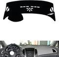 leather dashboard cover Compatible with Buick Excelle（Half covered） 2010-2014，dash cover（black）