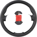 Custom Microfiber Leather Steering Wheel Cover fit for 1998-2005 206, 206 SW, 206 CC - Slip-On Design(A-Red thread)