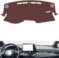 Leather Dashboard Cover Compatible with Toyota IZOA，Dash Cover, Non-Slip Dash Cover, Dash mat Dashboard Cover, Interior Dash Covers