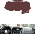 Leather Dashboard Cover Compatible with Ford New Focus (no Speakers) 2012-2018，Dash Cover, Non-Slip Dash Cover, Dash mat Dashboard Cover, Interior Dash Covers
