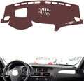 Leather Dashboard Cover Compatible with BMW X3 (HUD 2011-2016，Dash Cover, Non-Slip Dash Cover, Dash mat Dashboard Cover, Interior Dash Covers