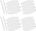 8PCS Car Door Handle Scratch Protector, Transparent Waterproof Anti-Scratche Car Door Handle Cup and Rear View Mirror Protector, Universal Doors Bowl Guard Sticker for Cars, SUVs, Trucks