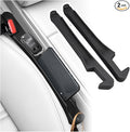 3 in 1 Car Seat Gap Filler 2 Pack,2026 Upgraded Car Side Seat Gap Filler with Organizer Slot & Hook,Universal in Between Cars Seats Catcher Cars Accessories to Avoid Item Drop