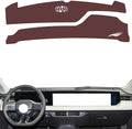 Leather Dashboard Cover Compatible with Ford Mondeo（Long Screen） 2022-2025，Dash Cover, Non-Slip Dash Cover, Dash mat Dashboard Cover, Interior Dash Covers