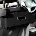 3-in-1 Car Organizers and Storage Back Seat, Multifunctional Back Seat Car Organizer for Snacks, Hold Phones, Drinks, Tissues, and Handbag (Black)