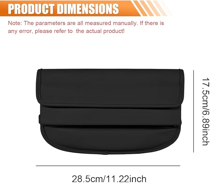Car Seat Gap Filler Organizer, Leather Waterproof Auto Front Seat Storage Box, Portable Car Seat Side Pocket Organizer, Vehicle Interior Storage Accessory for Phone Glasse Key Card (Black)