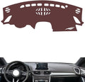 Leather Dashboard Cover Compatible with Mazda CX-4（NO HUD）,Dash Board Cover mat Anti-Slip Sun-Proof and dust-Proof(Brown)