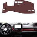 Leather Dashboard Cover Compatible with VW ID.4 X（HUD），Dash Cover, Non-Slip Dash Cover, Dash mat Dashboard Cover, Interior Dash Covers