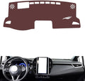 Leather Dashboard Cover Compatible with Toyota Levin（Vertical Screen、HUD） 2019-2023，Dash Cover, Non-Slip Dash Cover, Dash mat Dashboard Cover, Interior Dash Covers