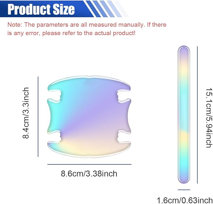 YoRise Car Door Handle Scratch Protector, Waterproof Anti-Scratch Car Paint Protection Film, Adhesive Door Handle Bowl Sticker, Automotive Door Protector Accessories for Most Cars (10PCS)