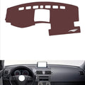 Leather Dashboard Cover Compatible with Volvo S40 (Navigation),Dash Board Cover mat Anti-Slip Sun-Proof and dust-Proof(Brown)