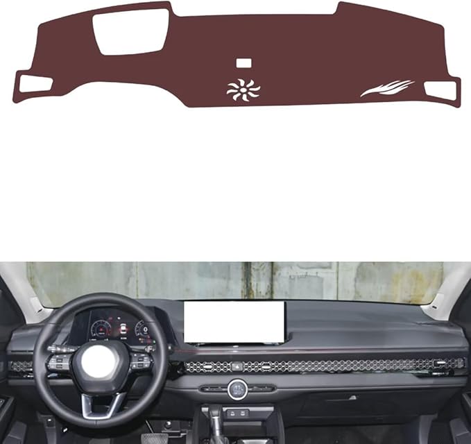 Leather Dashboard Cover Compatible with Honda Accord Ⅺ (HUD，Dash Cover, Non-Slip Dash Cover, Dash mat Dashboard Cover, Interior Dash Covers