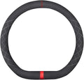 Suede D Shape Steering Wheel Cover,Compatible with Chevrolet Chevy Camaro Corvette Cruze Trax Menlo Flat Bottom Suede Leather Sport Non-Slip Interior Accessories 15 inch Man and Women