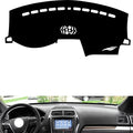 leather dashboard cover Compatible with FORD Explorer (No warning light 2011-2018，dash cover（black）