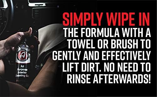 Adam's Polishes All Purpose Interior Cleaning Gel - Best For Detailing Leather Seats Vinyl Carpet Upholstery Plastic Rubber Interior Surfaces Floor Matts & Car Accessories Boat RV Parts (16 oz)