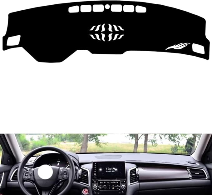 leather dashboard cover Compatible with HONDA Avancier (NO HUD，dash cover（black）
