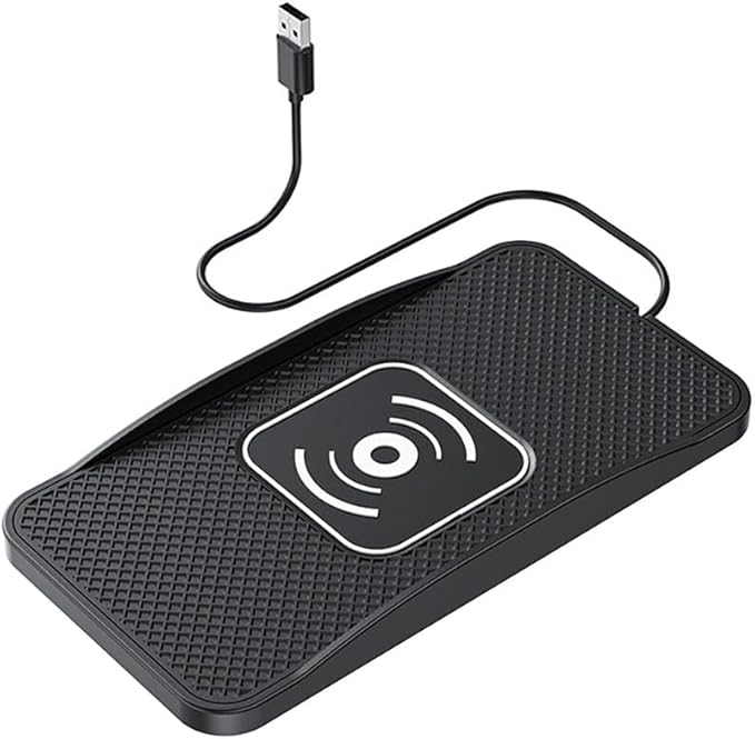 Wireless Car Charger Pad for Kia Telluride 2020-2025, Type-C/USB 20W Car Wireless Charger Non-Slip Phone Charging Pad Car Accessories,B 30cm Cable USB Plug