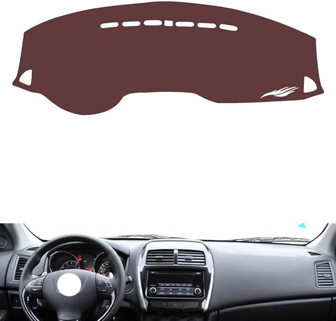 Leather Dashboard Cover Compatible with Peugeot 4008 2012-2013，Dash Cover, Non-Slip Dash Cover, Dash mat Dashboard Cover, Interior Dash Covers
