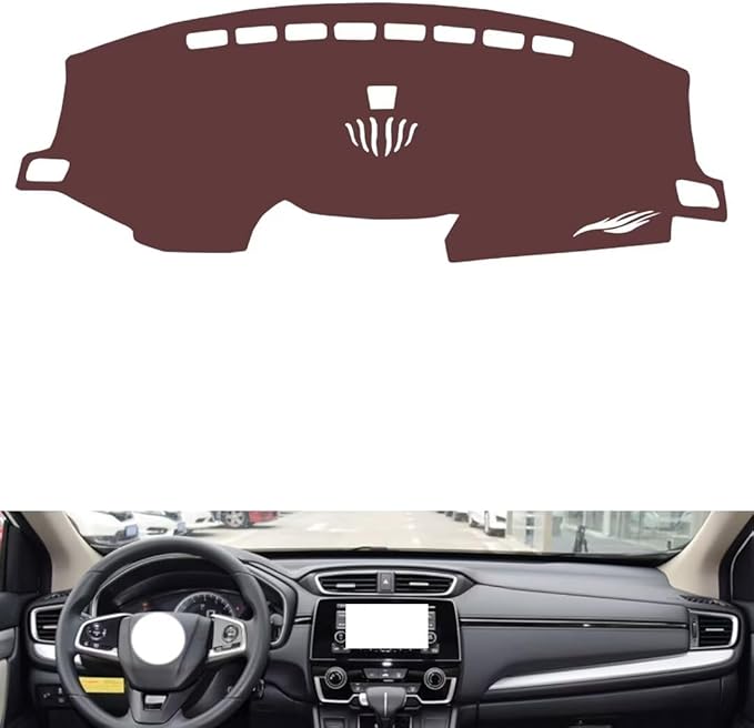 Leather Dashboard Cover Compatible with Honda Breeze (NO HUD 20-2021，Dash Cover, Non-Slip Dash Cover, Dash mat Dashboard Cover, Interior Dash Covers