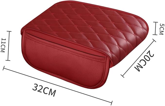 Universal Car Armrest Pad for Audi Q7 e-tron 2015-2024 Leather Armrest Box Center Console Cover Pad Waterproof Arm Rest Protector Decor Accessories,Blue01