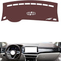 Leather Dashboard Cover Compatible with VW Viloran 2022-2024，Dash Cover, Non-Slip Dash Cover, Dash mat Dashboard Cover, Interior Dash Covers