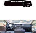 leather dashboard cover Compatible with Toyota Hiace 200 series narrow version (sensor hole) 2011-2018，dash cover（black）