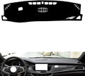 leather dashboard cover Compatible with Cadillac CT6（warning light） 2016-2022，dash cover（black）