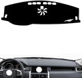 leather dashboard cover Compatible with LR Discovery Freelander，dash cover（black）