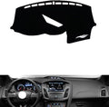 leather dashboard cover Compatible with FORD NEW Focus ST 2013-2016，dash cover（black）