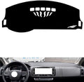 leather dashboard cover Compatible with Citroen C6，dash cover（black）