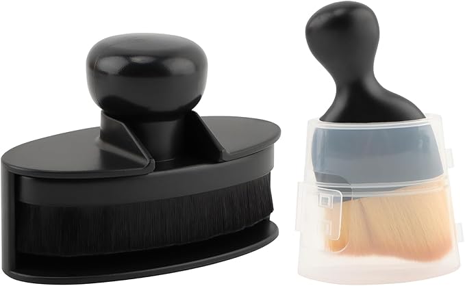 Tire Shine Applicator Brush Kit Large Vegan Tire Dressing Applicator with Car Interior Detailing Brush for Vehicles Tire Shine Polish Wax and Car Interior Cleaning