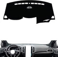 leather dashboard cover Compatible with FORD Edge 2019-2020，dash cover（black）