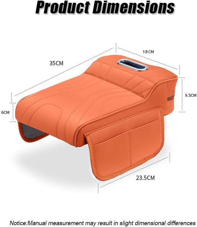 Car Armrest Cushion for Jeep Grand Cherokee L 2024 2023 2022, Car Middle Center Console Cover with Storage Bags and Tissue Box, Auto Interior Armrest Protector Pad,B Beige