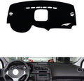 leather dashboard cover Compatible with Peugeot 3008 (NO HUD、storage box) 2013-2015，dash cover（black）