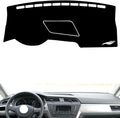leather dashboard cover Compatible with VW Compatible with Touran L（storage box） 2016-2022，dash cover（black）
