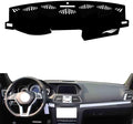 leather dashboard cover Compatible with Mercedes E Class Coupe 2013-2016，dash cover（black）