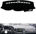 generic leather dashboard cover Compatible with JEEP Grand Cherokee 2011-2021，dash cover（black）