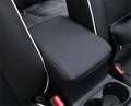 Auprite Center Console Cover for Mazda CX5 2018-2025, Auto Center Console Cover Pad Leather Car Armrest Seat Box Cover Protector for Mazda CX5 Accessories (Black with Black Stitches)