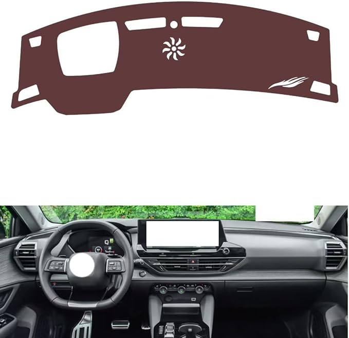 Leather Dashboard Cover Compatible with Citroen C5-X (HUD，Dash Cover, Non-Slip Dash Cover, Dash mat Dashboard Cover, Interior Dash Covers