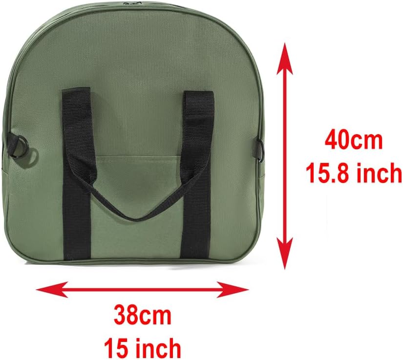 YELAIYEHAO Cable Bag - Jumper Cable Bag - Storage & Organizer for Cables, Cords, and Hoses (Green, 15.7 X 15.3X 4.3INCH)