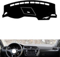 leather dashboard cover Compatible with VW Compatible with TIGUAN X（storage box） 2021，dash cover（black）